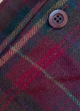 CUSCINO RALPH LAUREN Wyatt Tartan LANA Euro Finta Natale Plaid Bottoni Vacanze