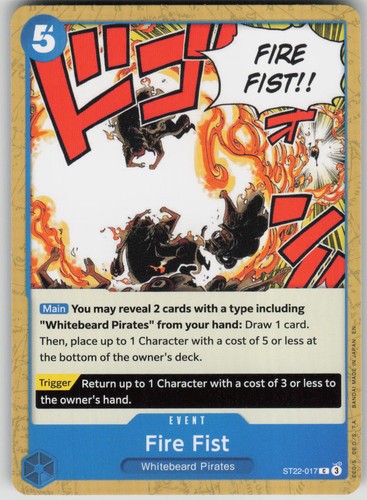 One piece tcg fire fist - tcg,