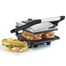 Grill per Panini Sandwich Piastra toast BISTECCHIERA TOSTAPANE griglia elettrica