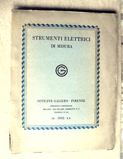 STRUMENTI ELETTRICI DI MISURA OFFICINE GALILEO FIRENZE CORRENTE ALTERNATA 1931