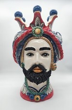 TESTA DI MORO UOMO AUTENTICO ARTIGIANATO DI CALTAGIRONE