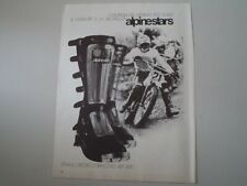 advertising Pubblicità 1974 ALPINESTARS STIVALI CROSS