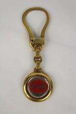 Accessorio Auto Storica Epoca Portachiavi AUDI anni '80 Metallo Dorato NOS