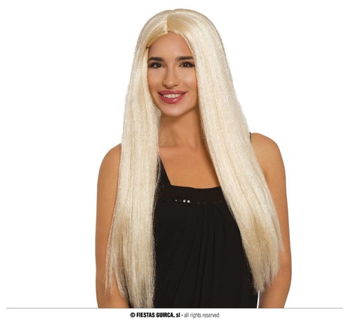 Parrucca bionda lunga liscia