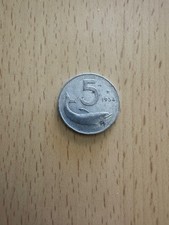 Moneta da 5 lire del 1954