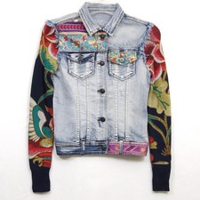 Giacca denim desigual donna - giacca,