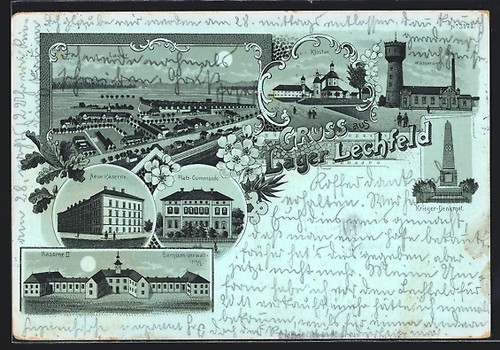 Litografia lager lechfeld - litografia, lager-lechfeld