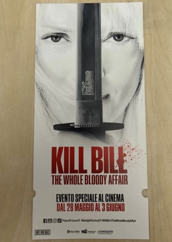 Biglietto celebrativo kill - biglietto,