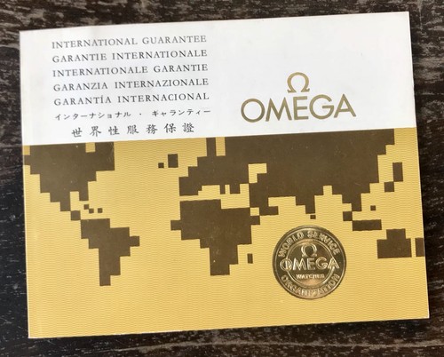 Omega vintage certificate - omega,