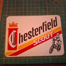 ADESIVO vintage STICKER kleber chesterfield scout motocross moto cross enduro