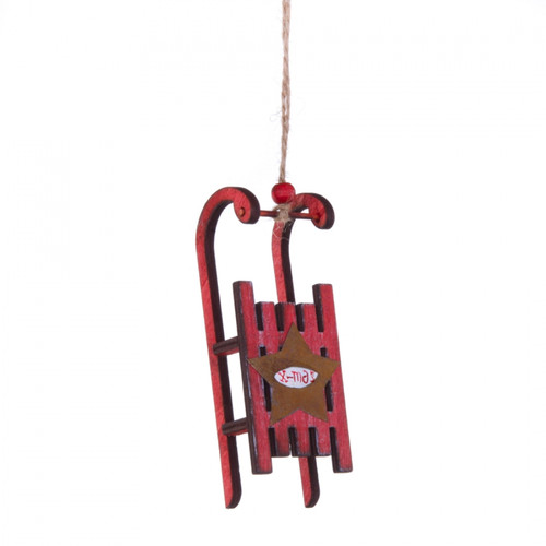 Slitta decorazione appendibile - slitta,