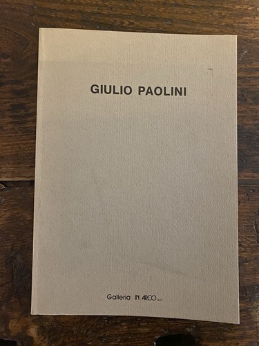 Paolini giulio opere carta - opere,