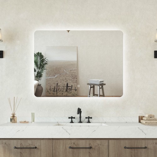Specchio bagno rettangolare - specchio,