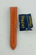 Cinturino Parziale Orologio Philip Watch 20mm Uomo Pelle Arancione Con Cuciture