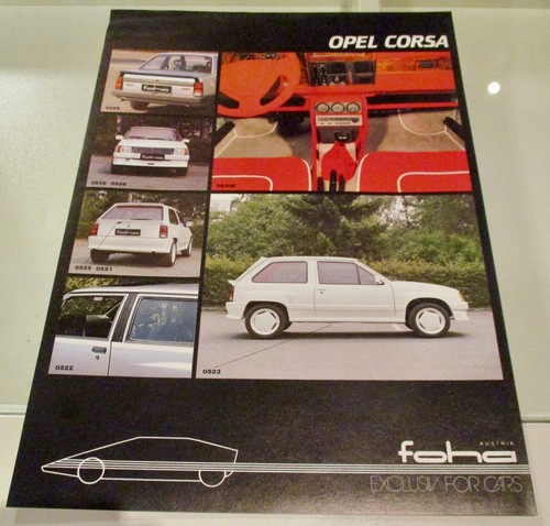 Opel corsa foha depliant - corsa,