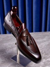 Handmade Mens brown leather