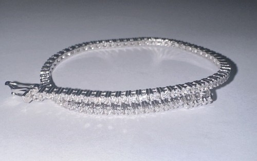 Bracciale tennis oro bianco - in,
