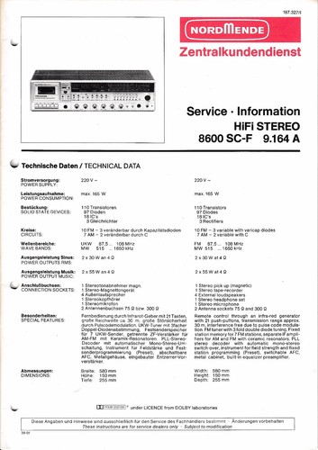 Servizio manuale istruzioni - servizio, di