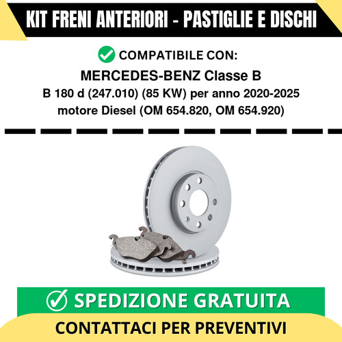 Kit freni anteriori - kit,