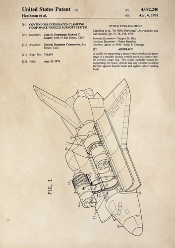 Patent print nasa space - print,