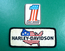 HARLEY-DAVIDSON - Patch+adesivo originali  - Anni '70