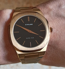 Orologio D1 Milano uomo 40mm ultra thin rose gold all stainless steel IP rose go