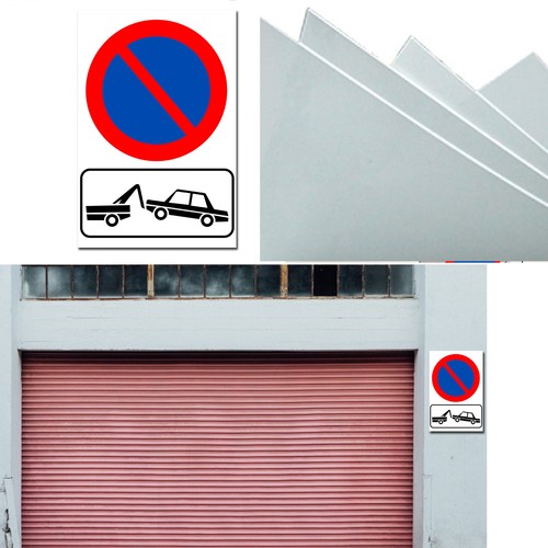 Cartello parcheggiare - no,