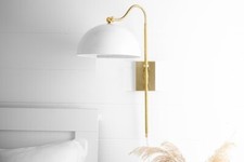 Applique a braccio oscillante - illuminazione a cupola - luce da comodino - a...