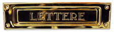 BUCA PER LETTERE OTTONE LUCIDO