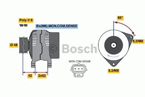 Alternatore bosch reman - alternatore,