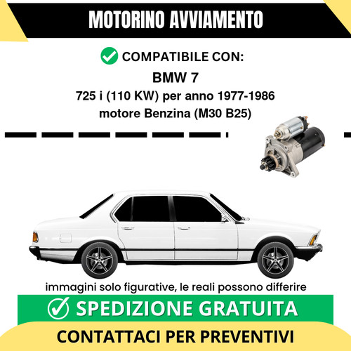 Motorino avviamento bmw 725i - motorino,