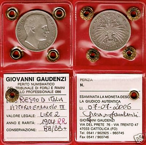 Lire 1904 aquila sabauda - lire,