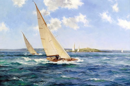 Riproduzione montague dawson - riproduzione,