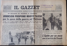 IL GAZZETTINO N. 183 -4/8/1967 -GUERRA VIETNAM/FUCINA ANGELI-CA' PESARO- E1