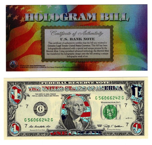 Banconota dollaro hologram - banconota,