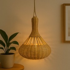 Lampadario in Vimini