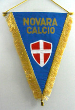 GAGLIARDETTO CALCIO NOVARA CALCIO PENNANT FOOTBALL WINPEL VINTAGE