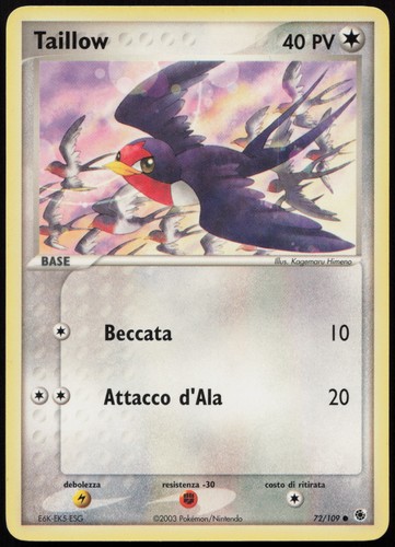 Pokemon tcg taillow 109 - pokemon,