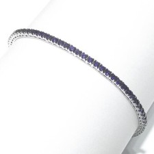 Davite & Delucchi bracciale Tennis oro 18kt e zaffiri blu 0059BR