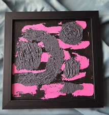 Quadro astratto originale rosa