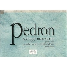 Pedron solfeggi manoscritti