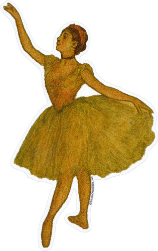 Adesivo degas ballerina - adesivo,