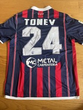 Maglia Crotone 2016-17 Tonev worn match Issued Vintage Zeus Shirt Game Toppa