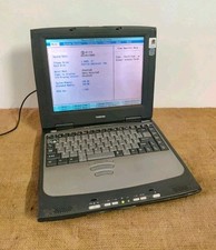 computer Vintage Netbook Toshiba Satellite 1710CDS- Intel Celeron 600mhz RAM 4Mb