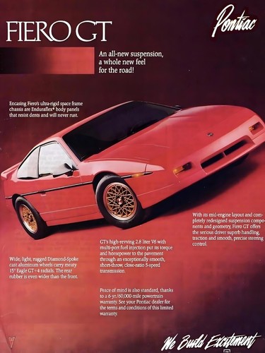 Pubblicità rossa pontiac - pubblicità,