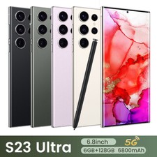 Smartphone S23 Ultra sbloccato Android cellulare 128GB dual SIM nuovo sigillato