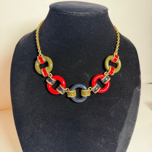 Collana maglia smaltata tono