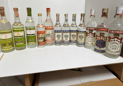 Bottiglie vodka vintage - bottiglie,