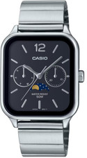 Orologio Uomo Casio Analogico MTP-M305D-1AV Fasi Lunari Quarzo Acciaio Inox