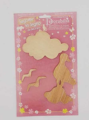 Sagome legno gabbiani nuvola - sagome,